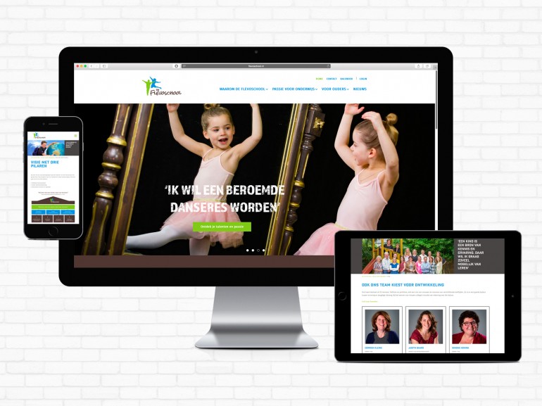 de-flevoschool-website-displays